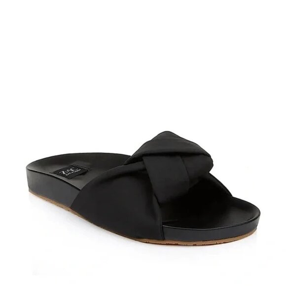 ZAC by Zac Posen Santana Black Knot Slides Size 7.5 Knotted - Picture 1 of 9